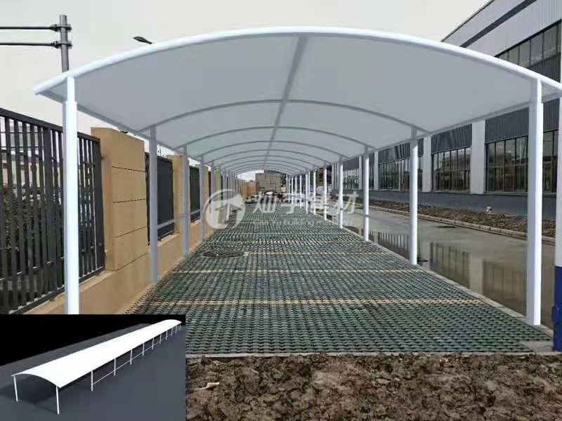 【hy590海洋之神检测中心建材】| 膜结构车棚2019 CY-TCP01